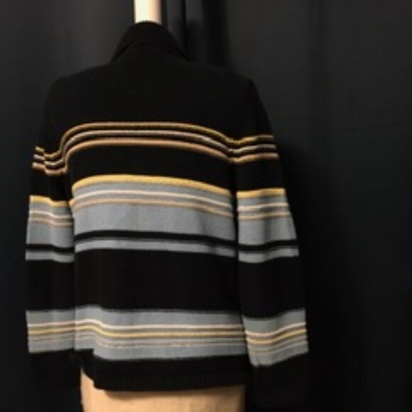 Alia Navy 100% Cotton Full Zip Cardigan - Picture 2 of 2